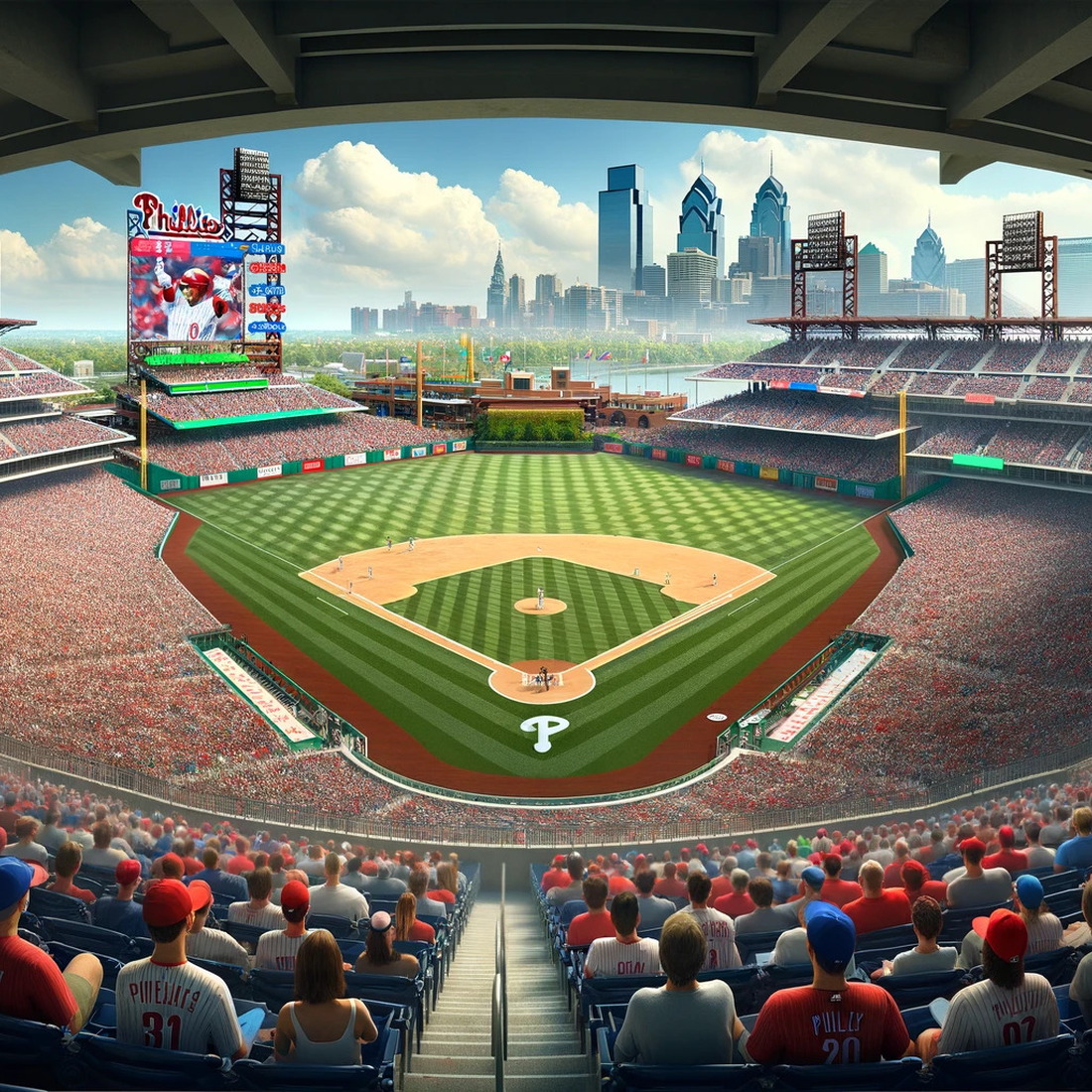 AI generated depiction of Citizens Bank Park