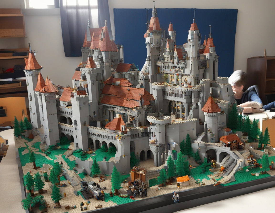 AI generated "Lego Castle"