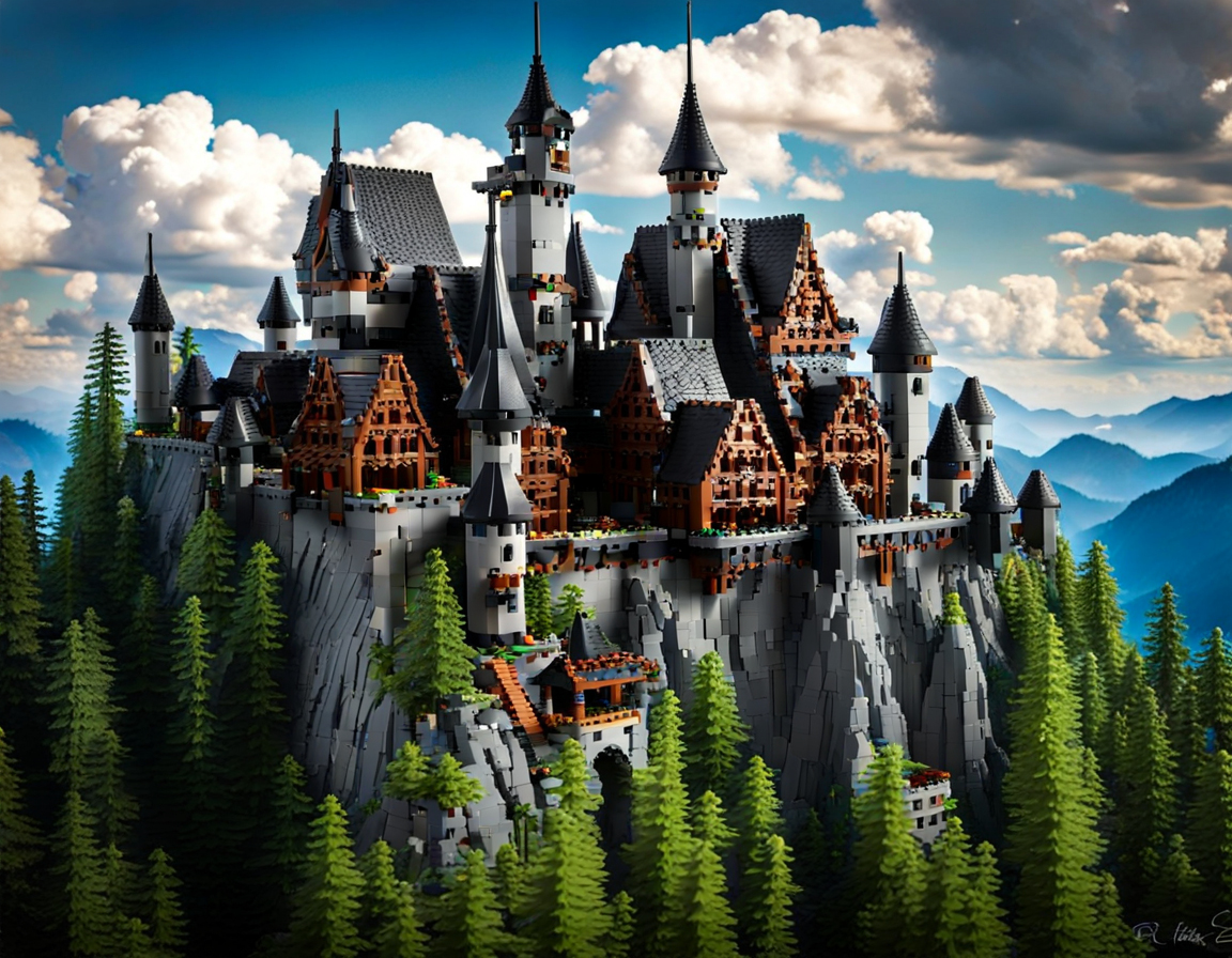 AI generated "Lego Castle"