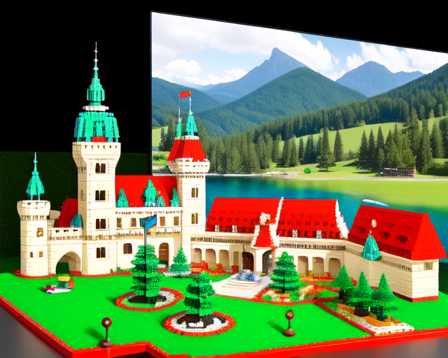 AI generated "Lego Castle"