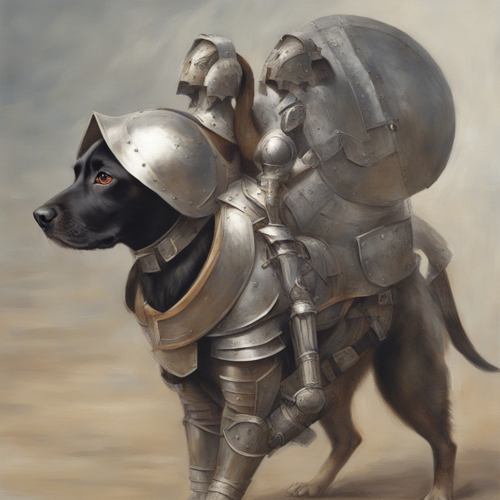 AI dogs in armor