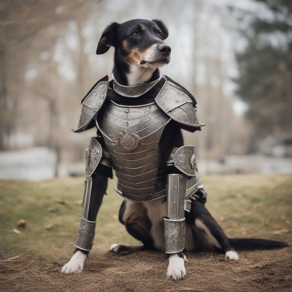 AI dogs in armor