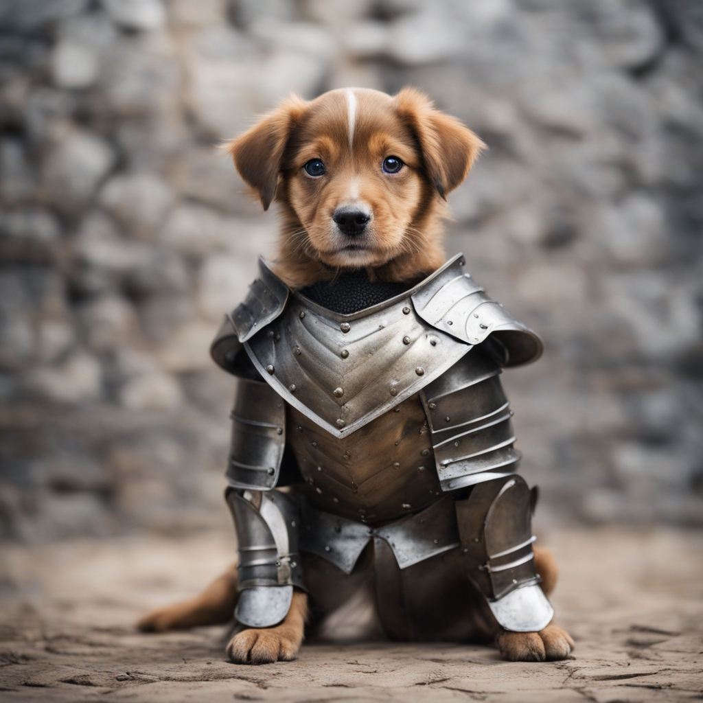 AI dogs in armor