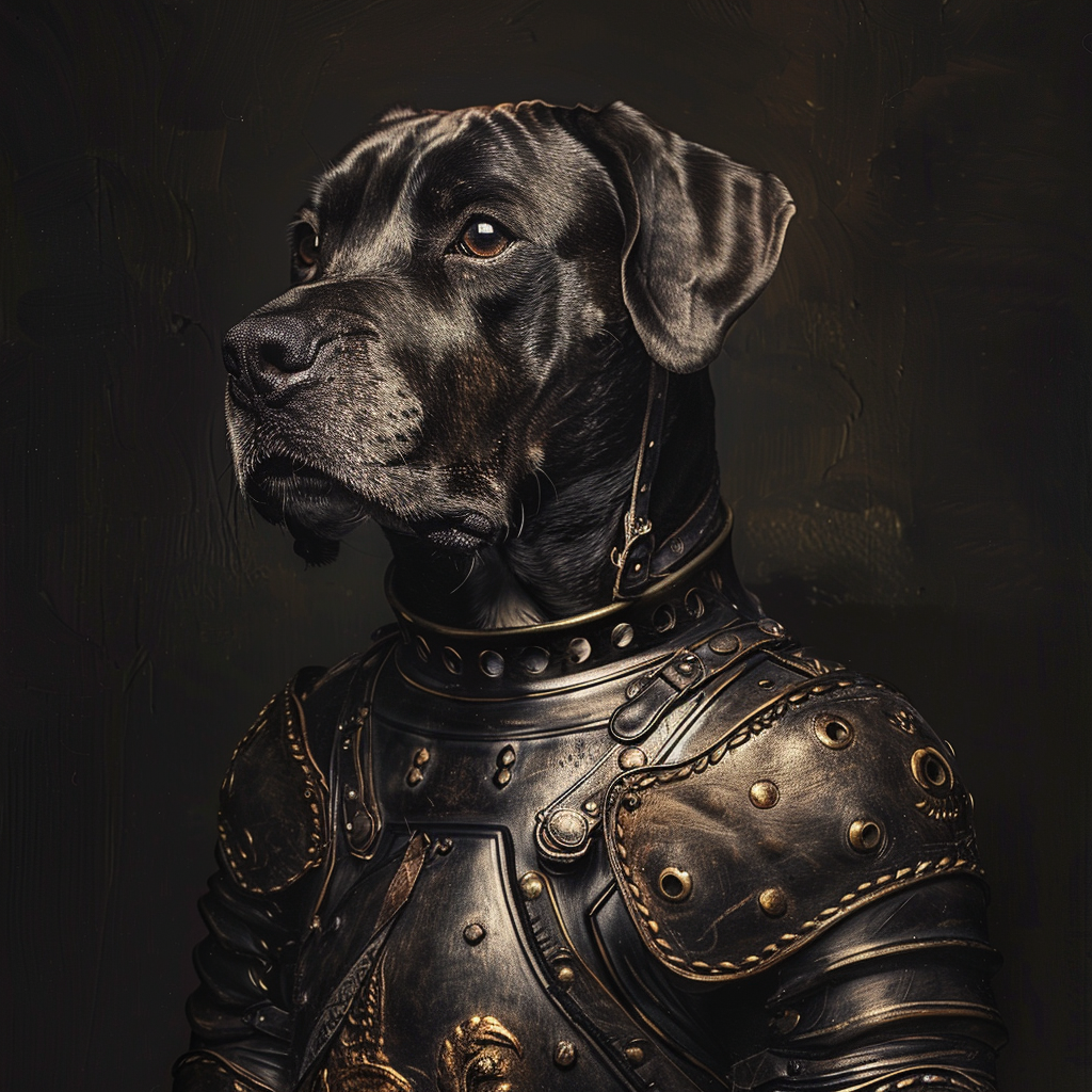 AI Dog in armor