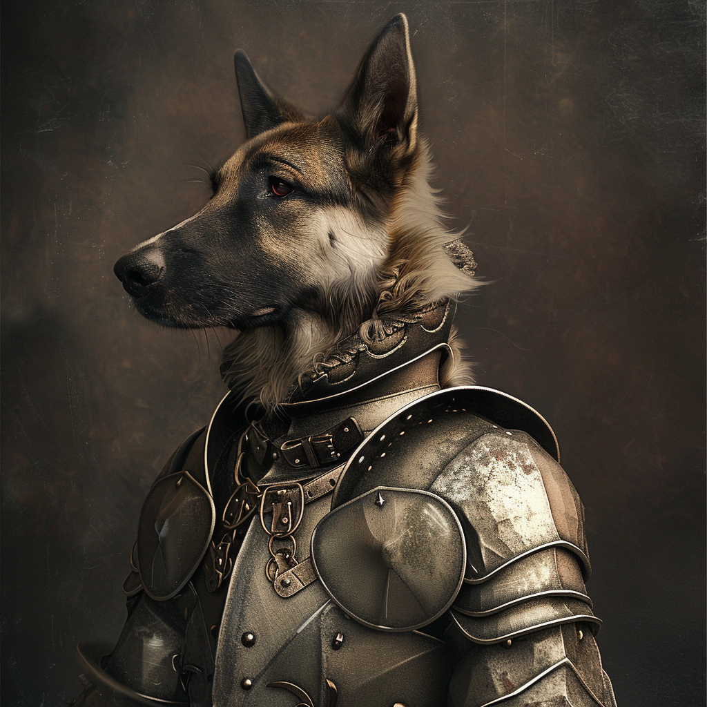 AI Dog in armor