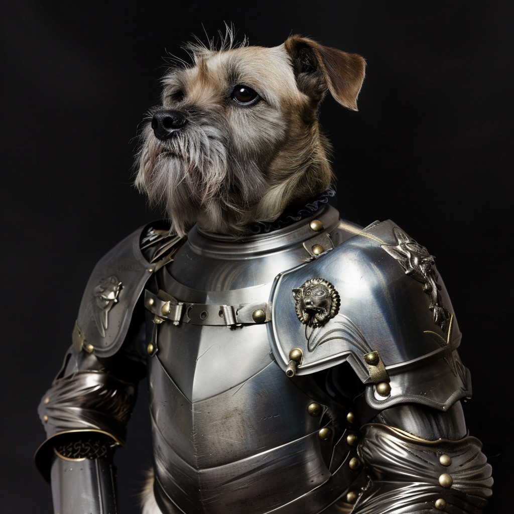 AI Dog in armor