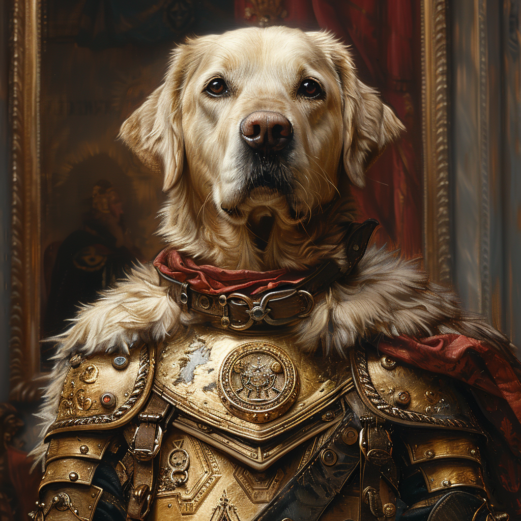 AI Dog in armor