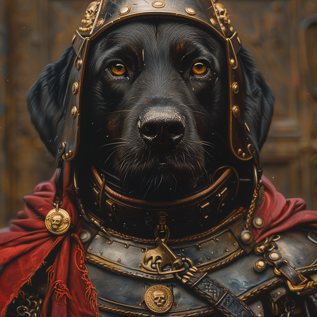 AI Dog in armor