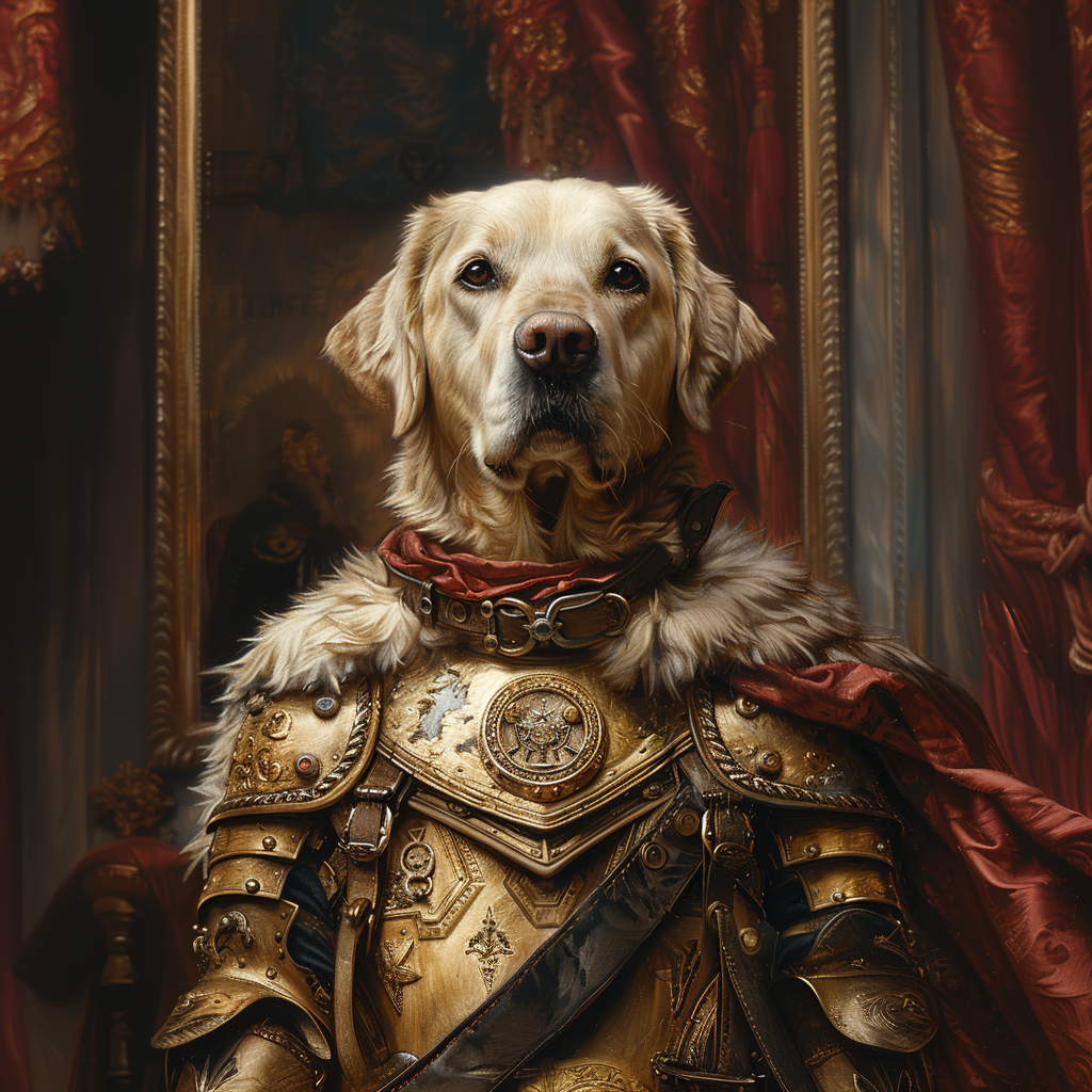 AI Dog in armor