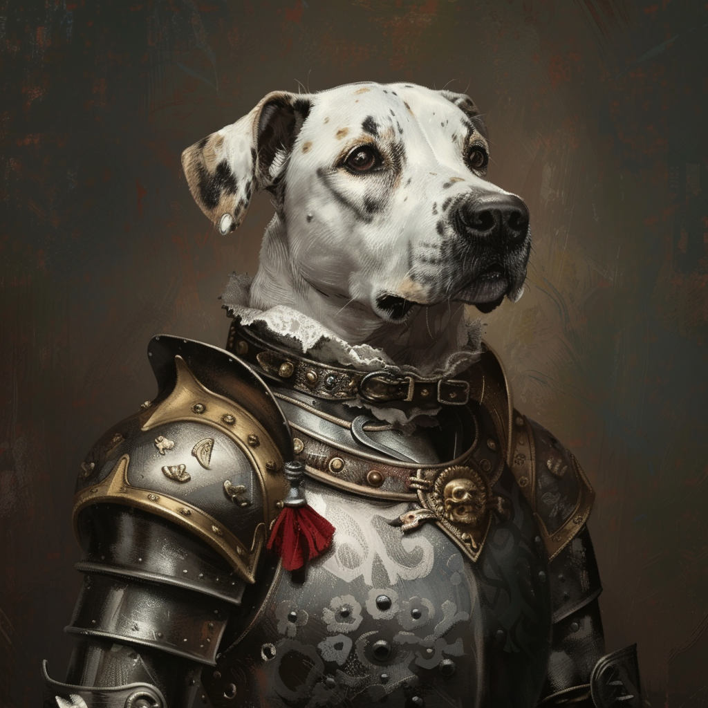 AI Dog in armor