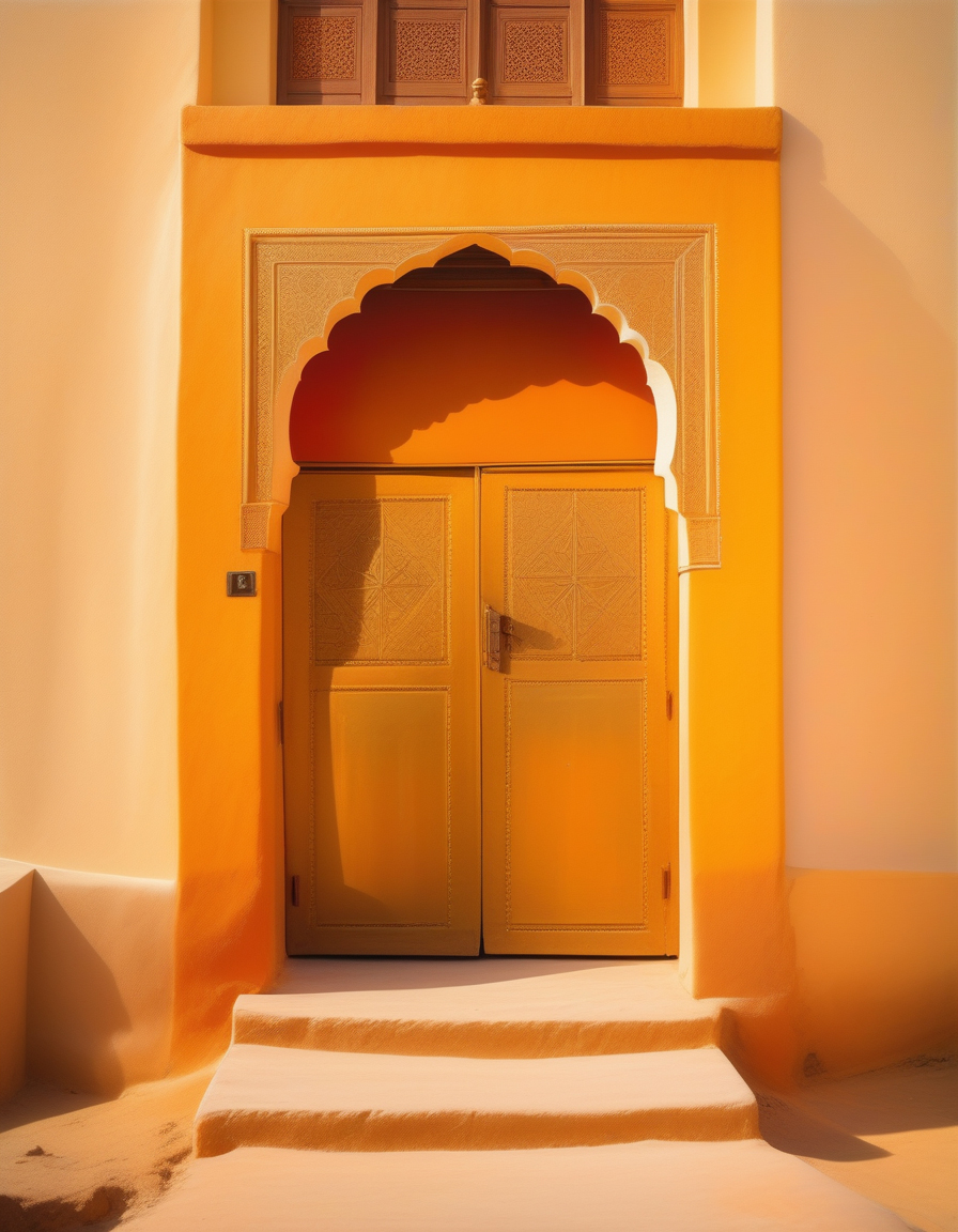 AI Moroccan Door