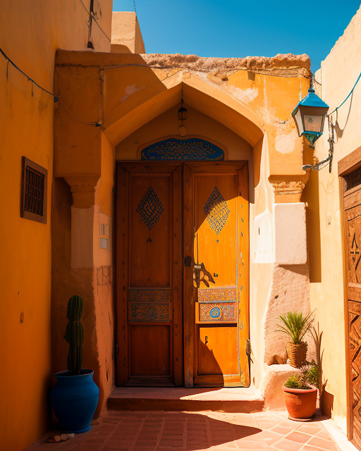 AI Moroccan Door