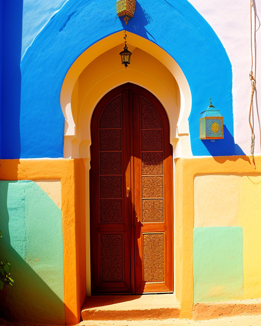 AI Moroccan Door