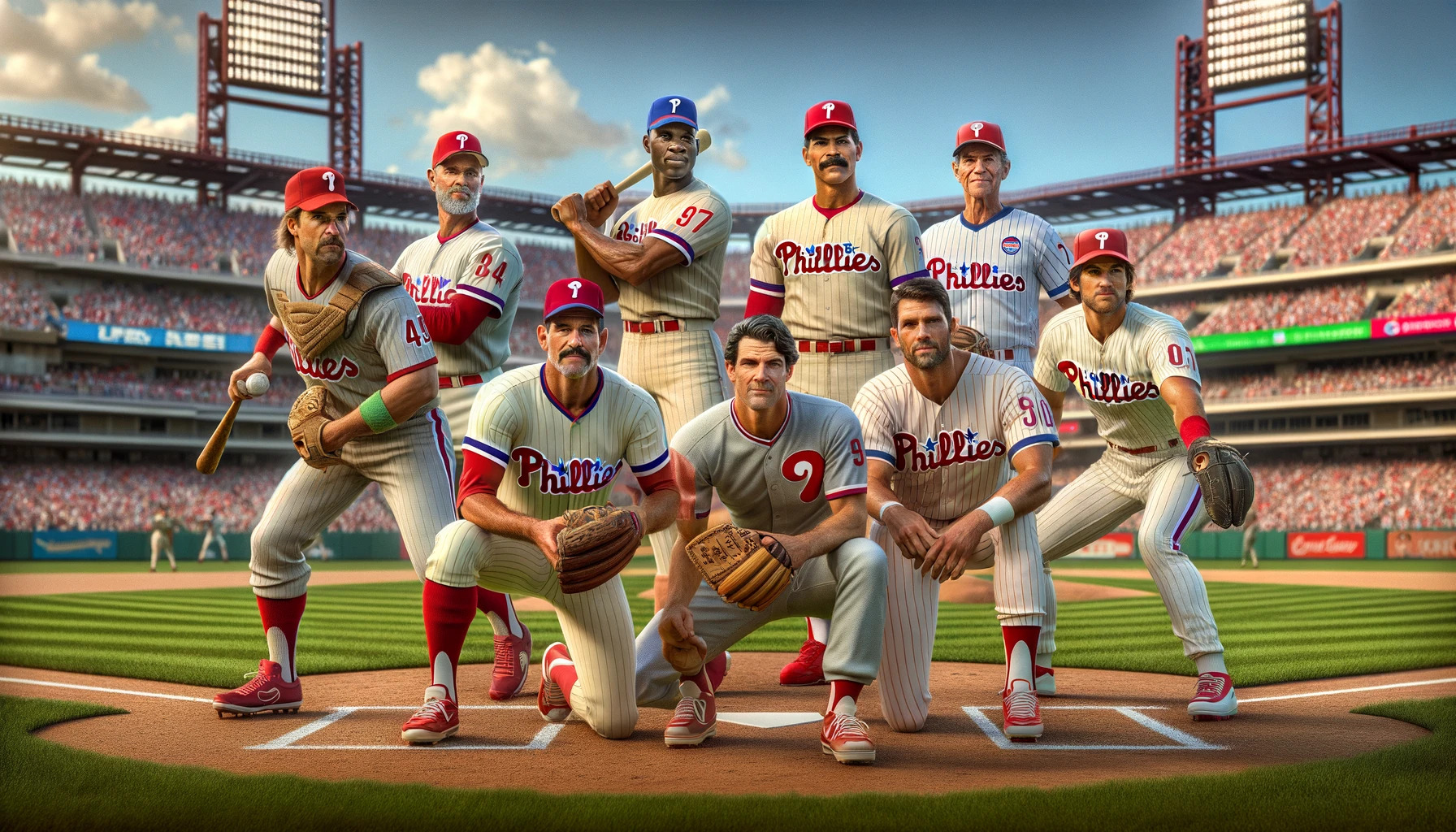 AI generated depiction of the Phillies players