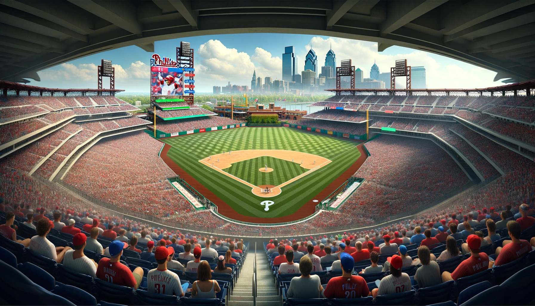 AI generated depiction of Citizens Bank Park