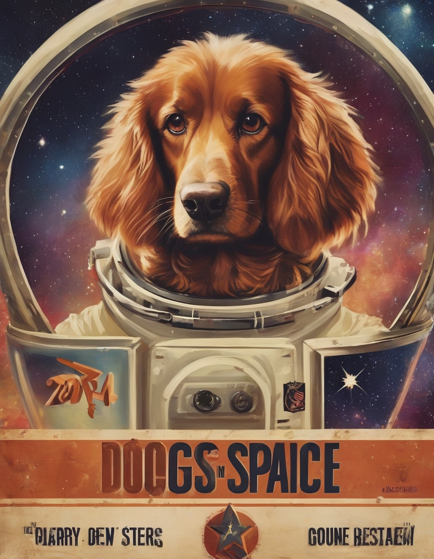 AI: dogs in space, USA, hero:2, epic, recruitment poster