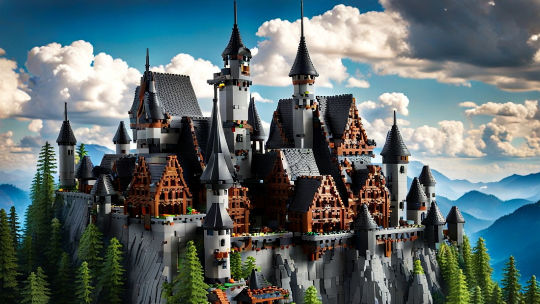 AI generated "Lego Castle"