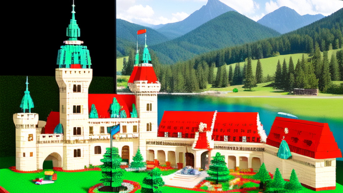 AI generated "Lego Castle"