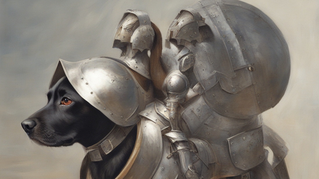 AI dogs in armor