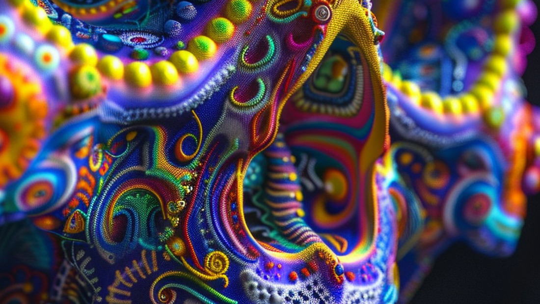 AI Colorful Skulls