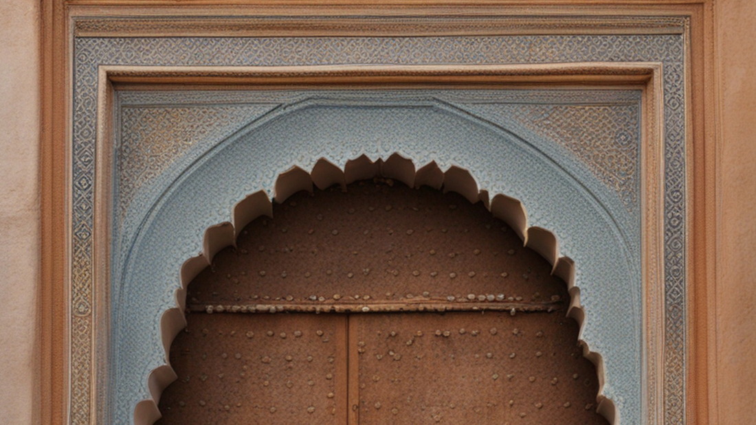 AI Moroccan Door