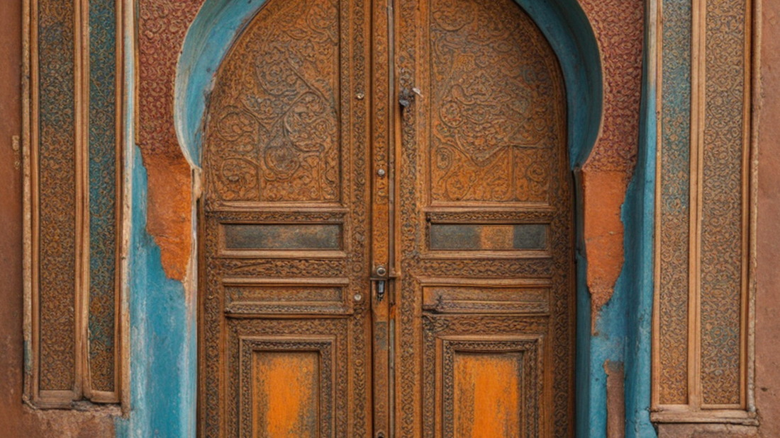AI Moroccan Door