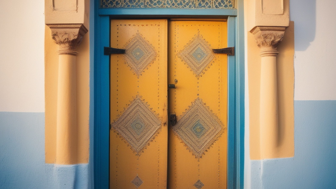 AI Moroccan Door