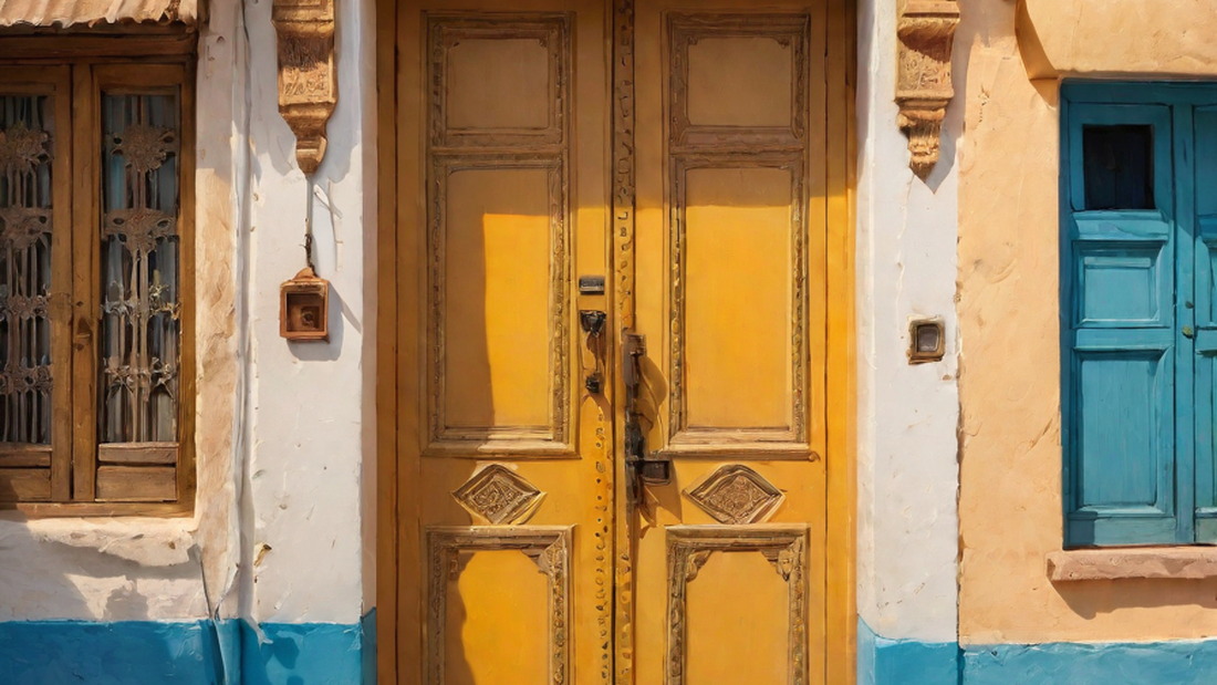 AI Moroccan Door
