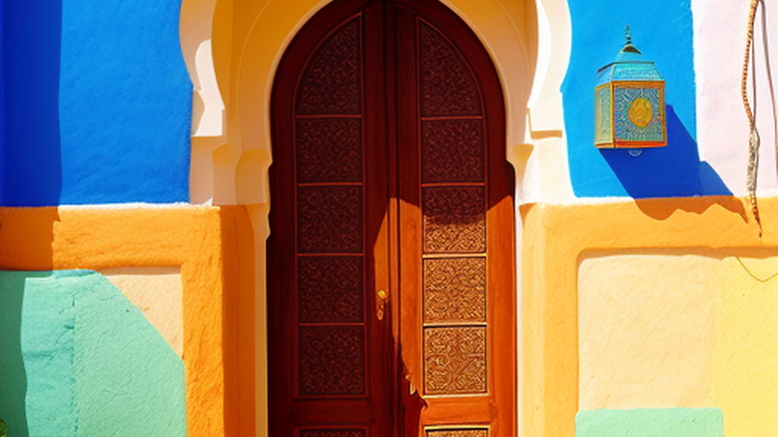 AI Moroccan Door