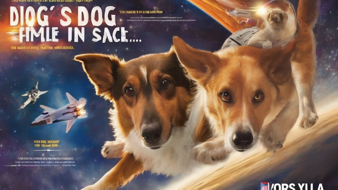 AI: dogs in space, shuttle, USA, hero:2, epic, recruitment poster