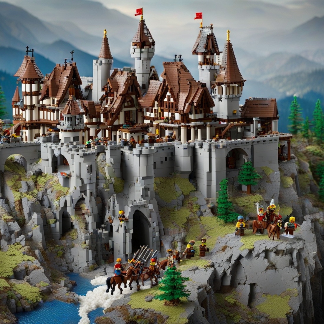 AI generated "Lego Castle"