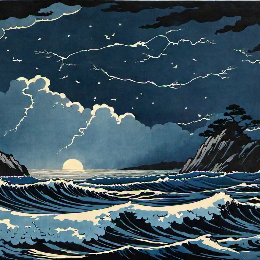AI Stormy Night
