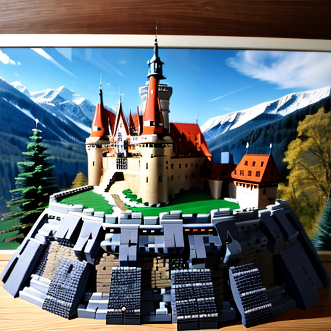 AI generated "Lego Castle"