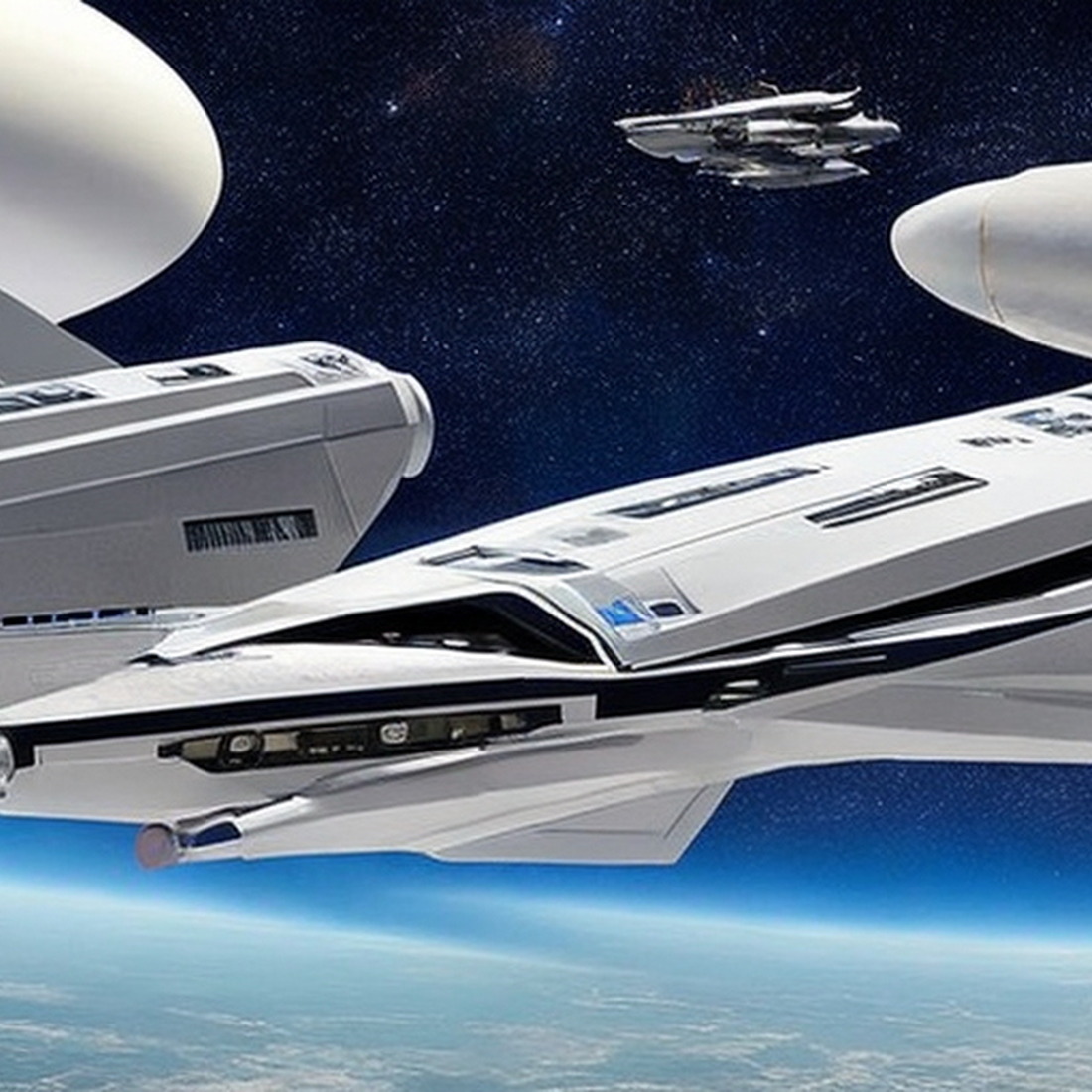 AI generated "Realistic Spaceship"