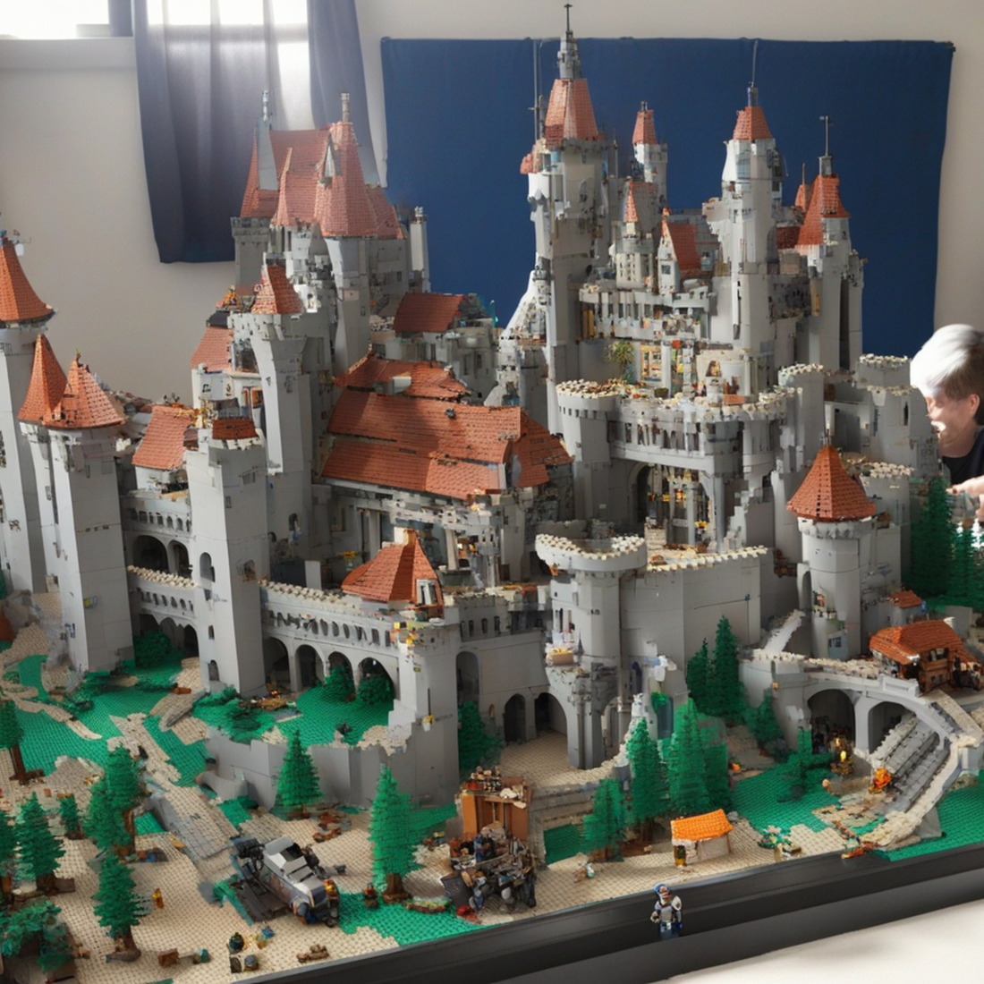 AI generated "Lego Castle"