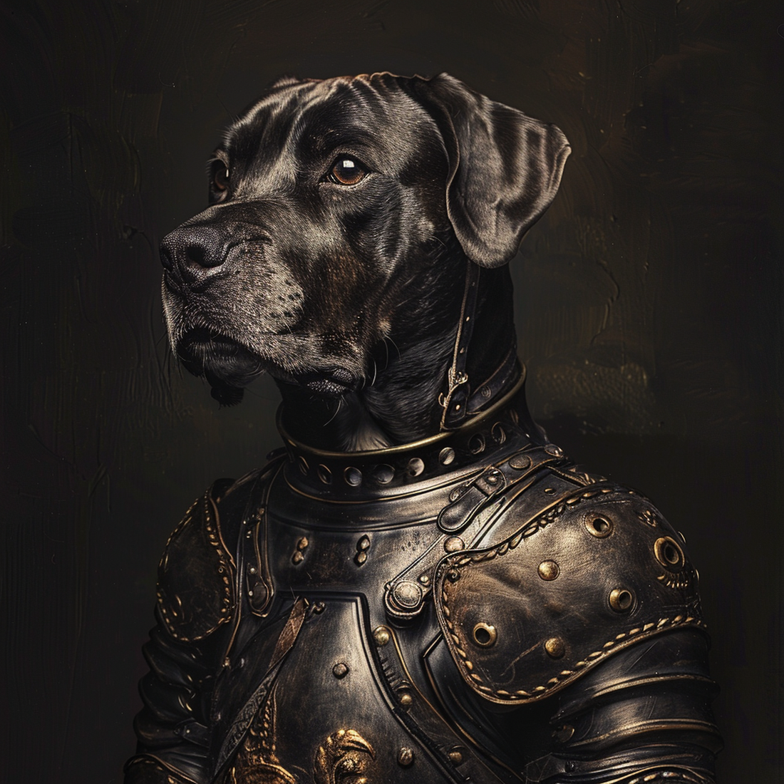 AI Dog in armor