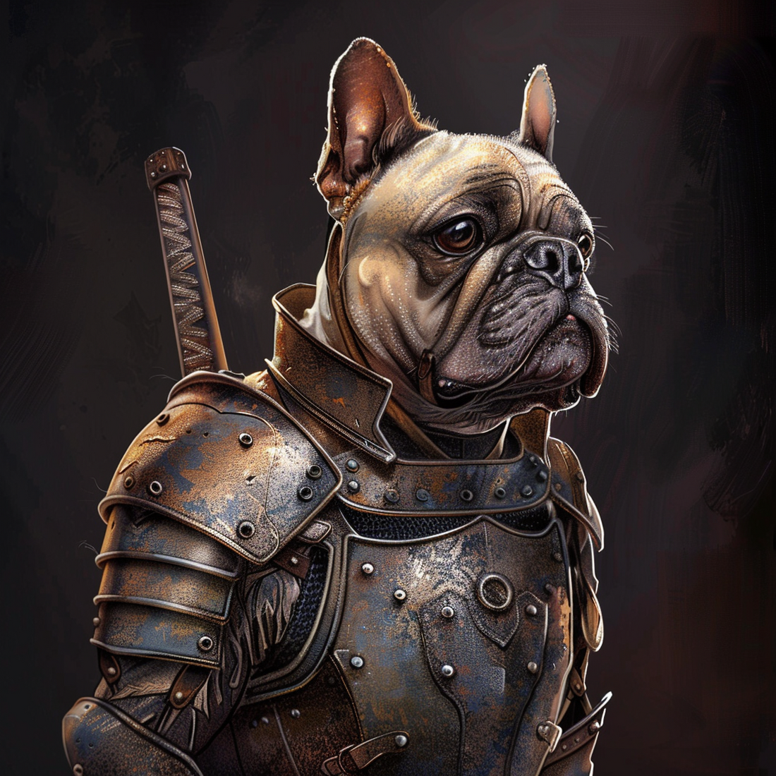 AI Dog in armor