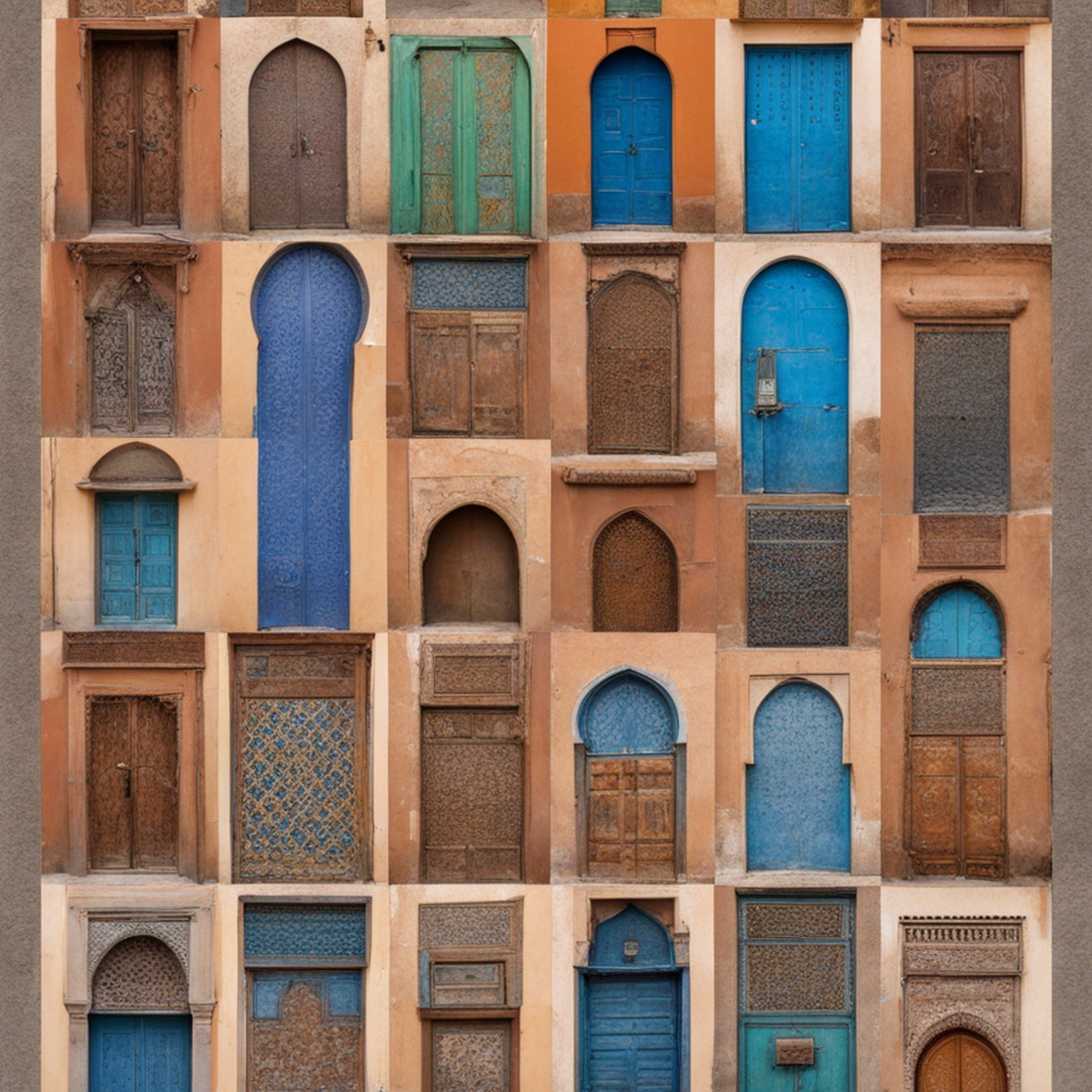 AI Moroccan Door