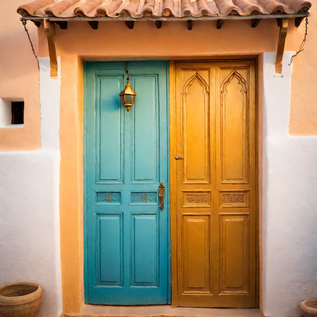 AI Moroccan Door