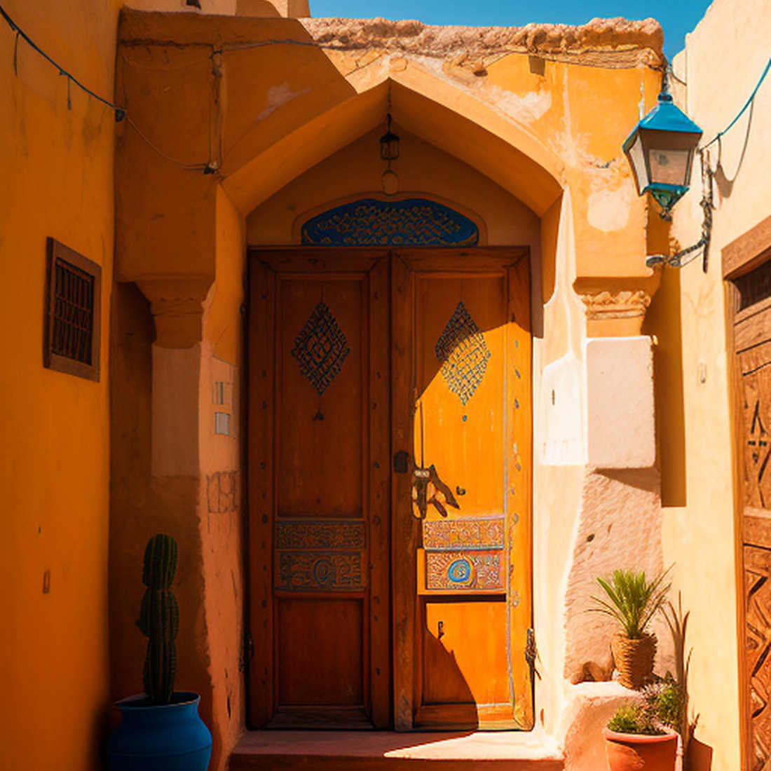 AI Moroccan Door