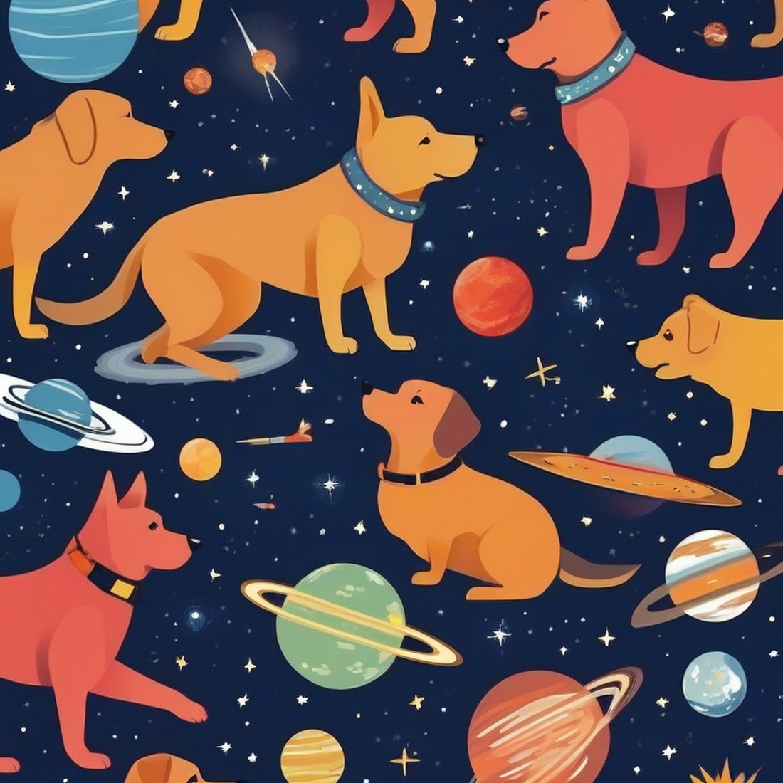 AI: dogs in space