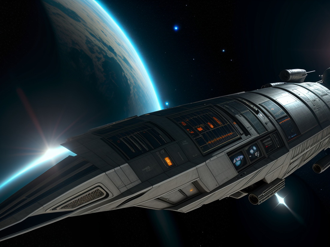 AI generated "Realistic Spaceship"