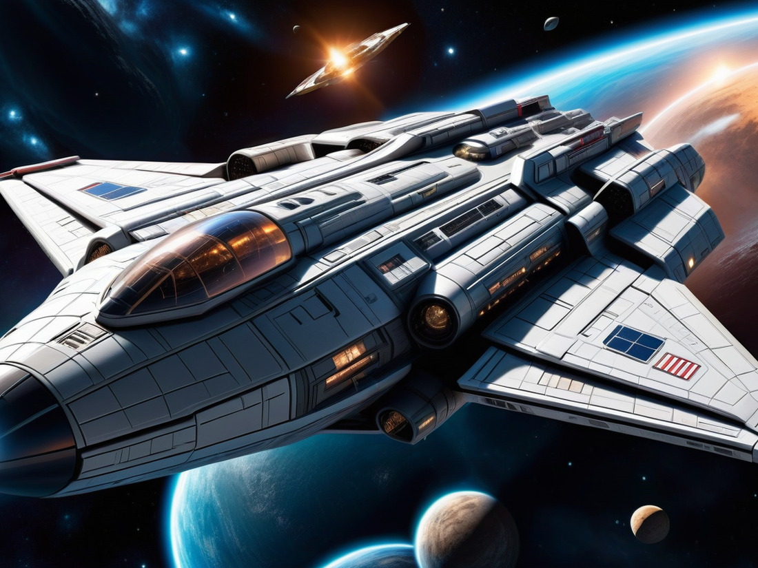 AI generated "Realistic Spaceship"