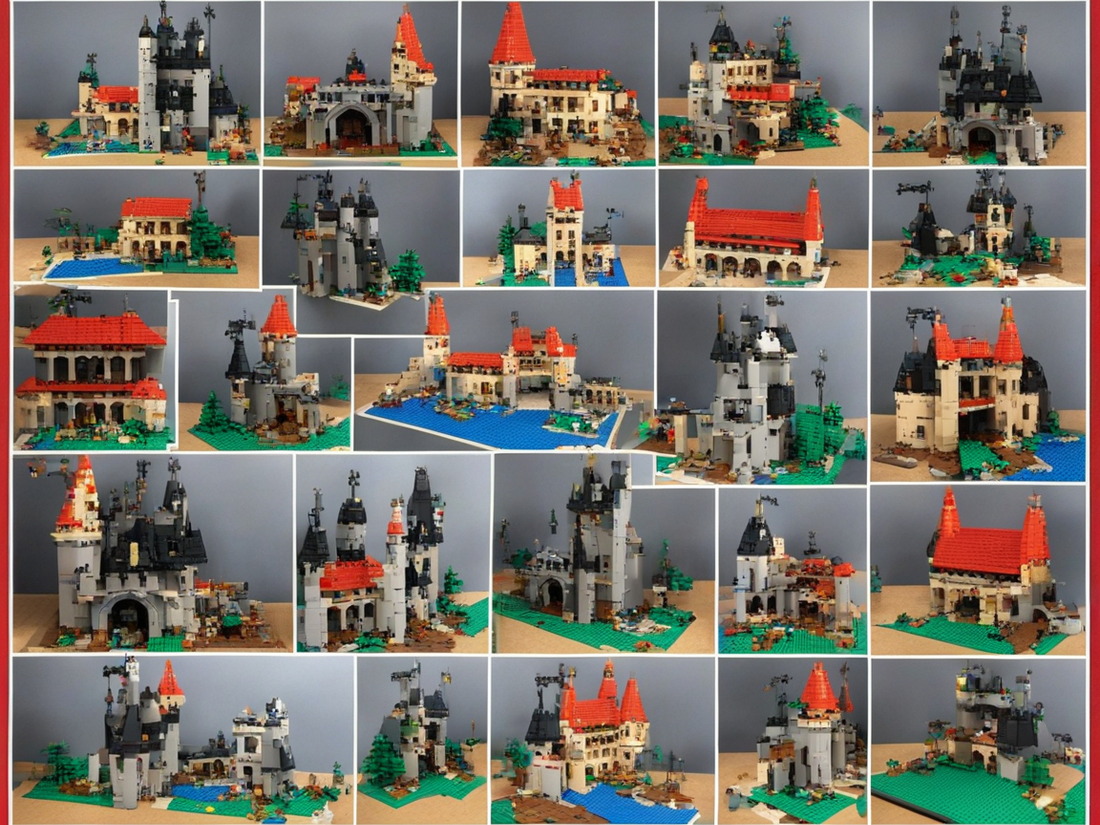 AI generated "Lego Castle"