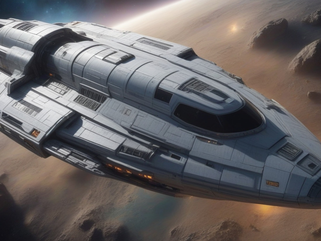 AI generated "Realistic Spaceship"