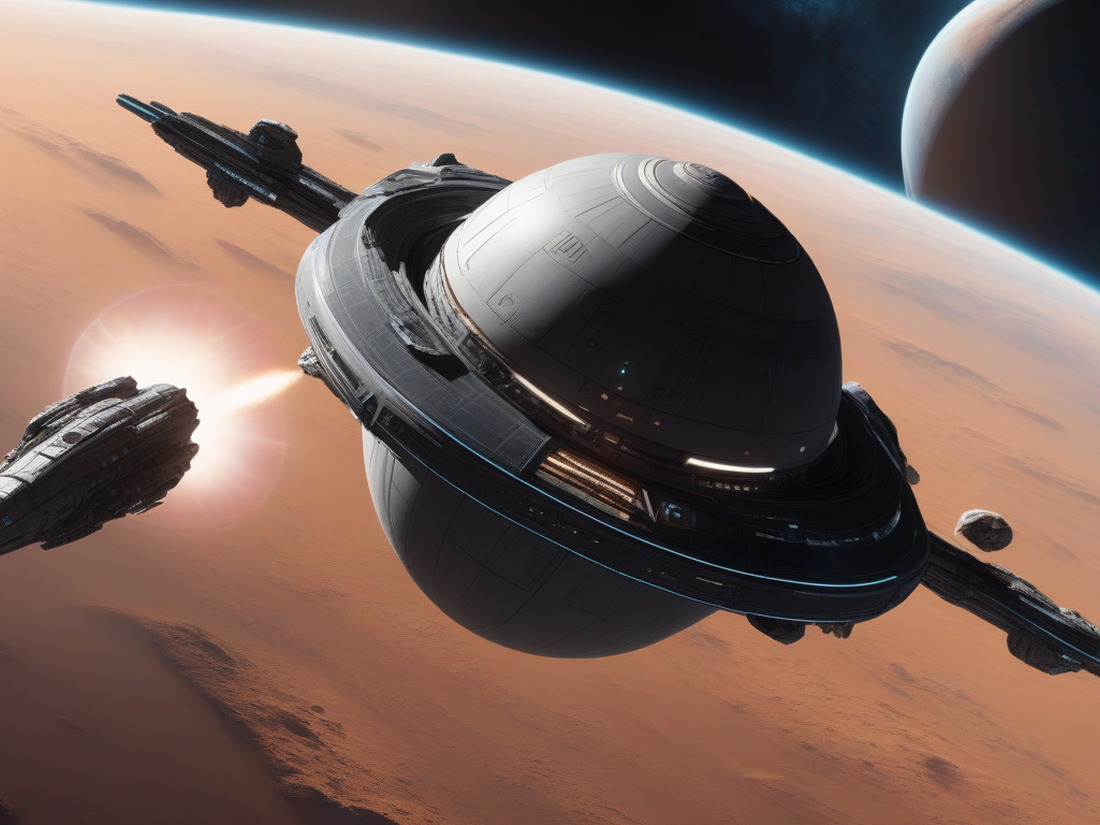 AI generated "Realistic Spaceship"