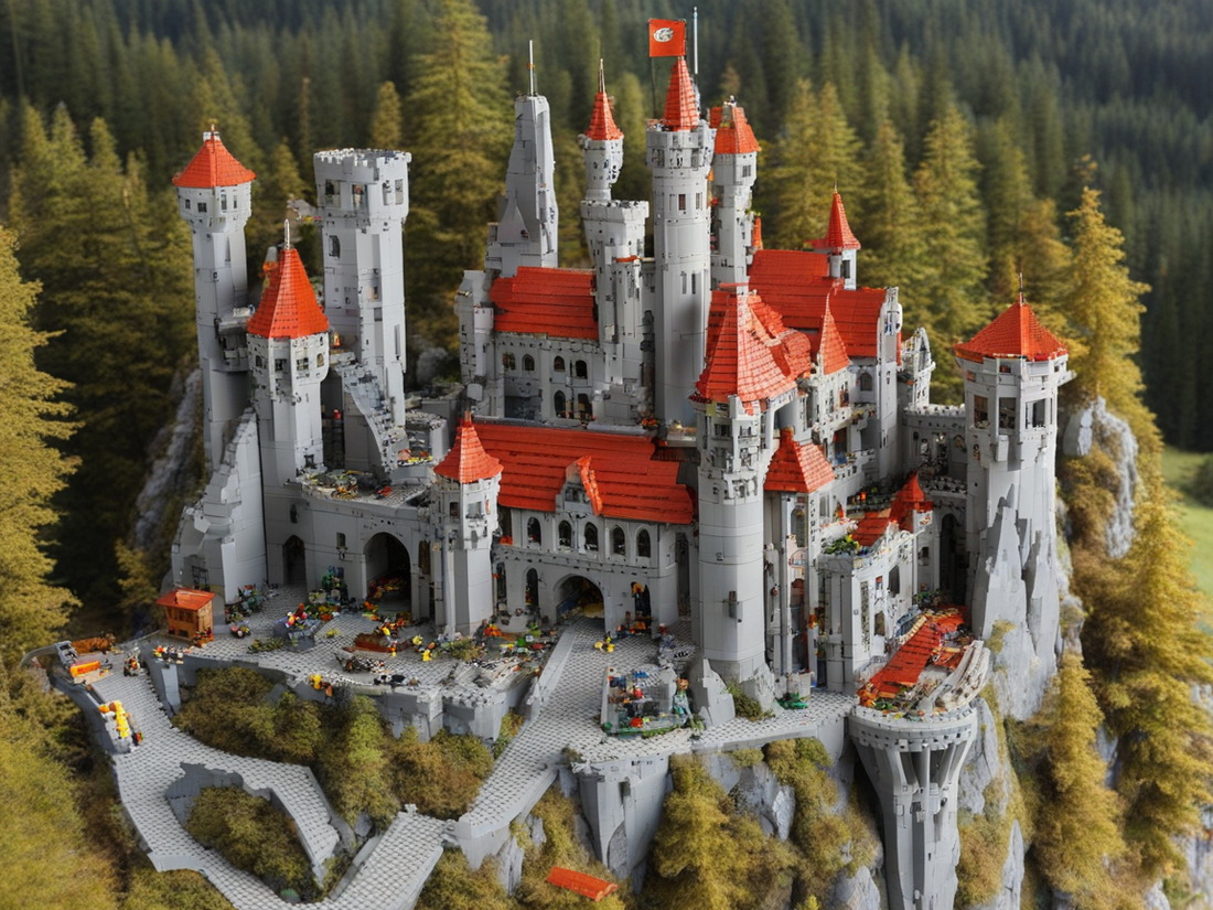 AI generated "Lego Castle"