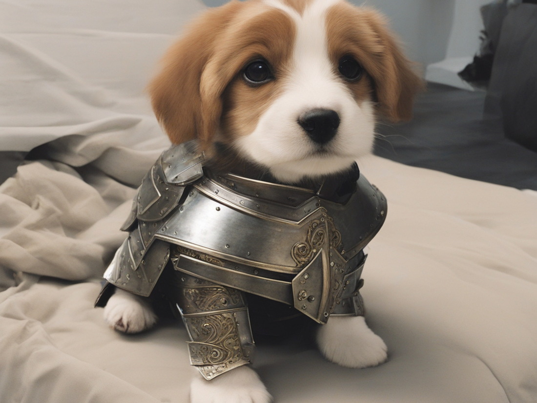 AI dogs in armor