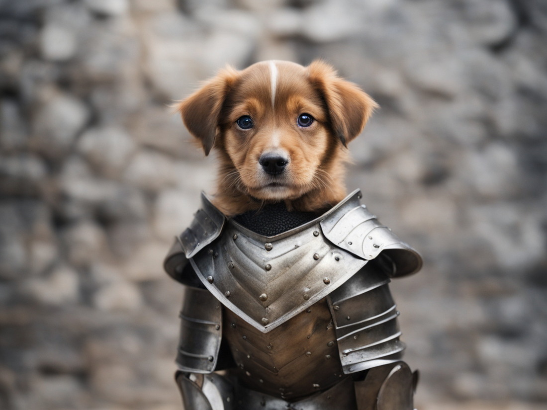 AI dogs in armor