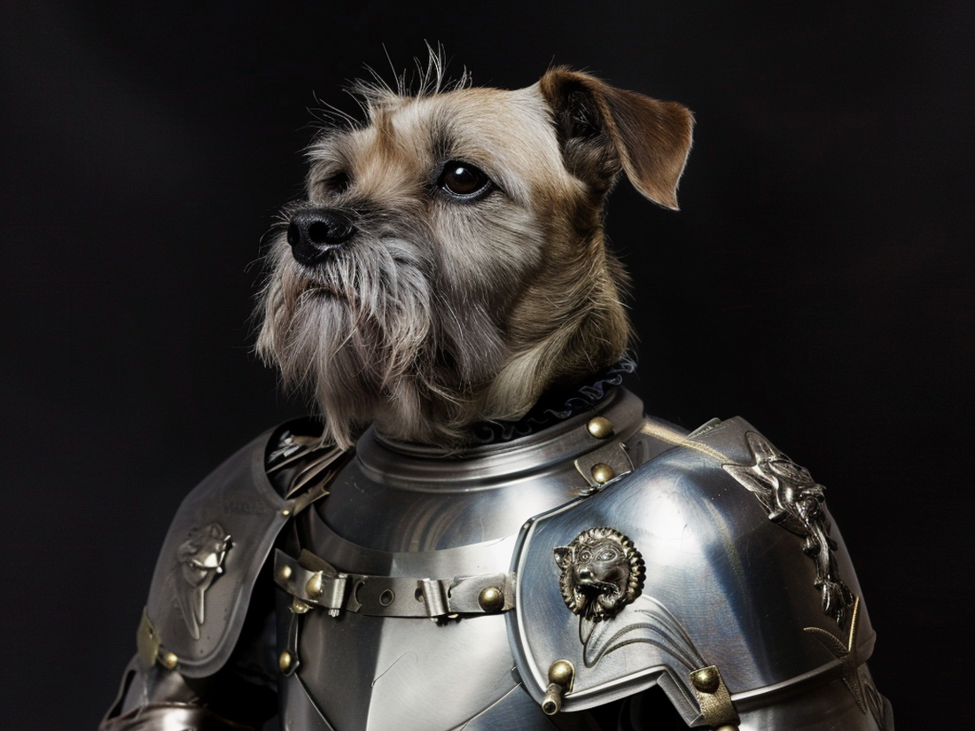 AI Dog in armor